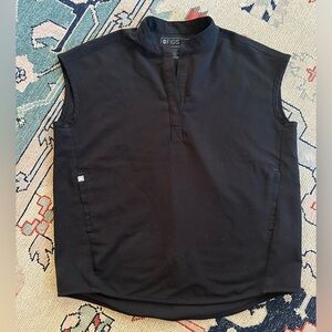 Figs XXS Rafaela Oversized black Scrub top